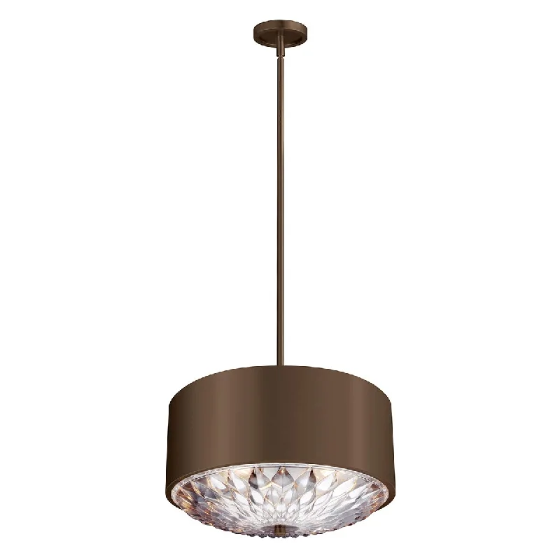 High - lumen track lighting for bright spacesBotanic 4 Light Pendant - Dark Aged Brass E27