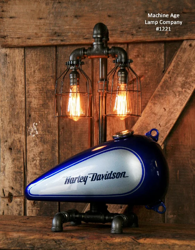 Energy - Efficient Industrial Lighting for Cost - SavingsSteampunk Industrial Lamp,Motorcycle Gas Tank #1221 sold