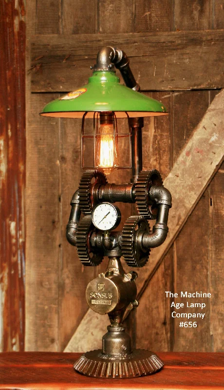 Industrial Lighting for Printing Press FacilitiesSteampunk Industrial Vintage Farm Gear Lamp, Light , #665