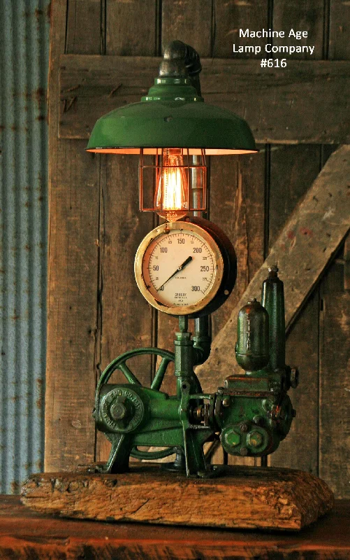 Explosion - Proof Industrial Lighting for Hazardous LocationsAntique Steampunk Industrial Steam Gauge lamp, Well Pump  #616 sold