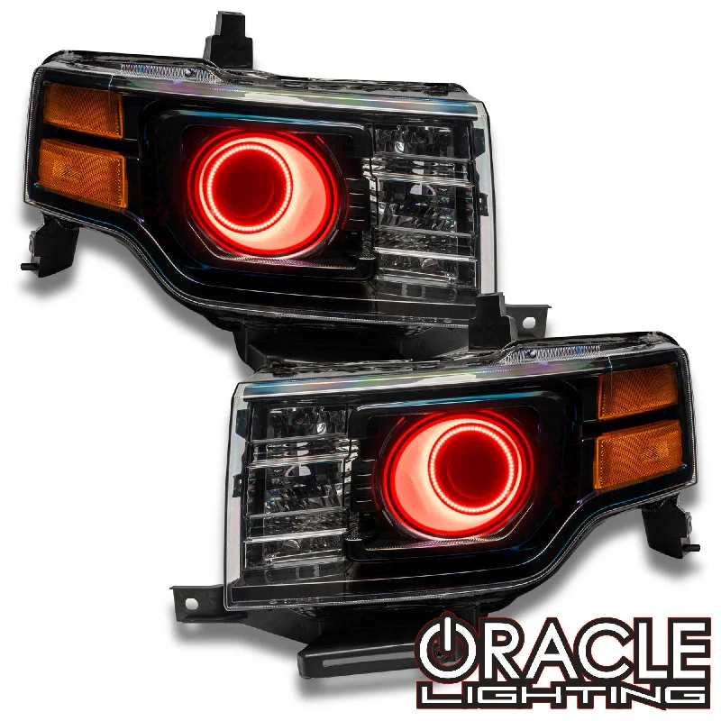 Track lighting with a decorative track designORACLE Lighting  2009-2012 Ford Flex LED Headlight Halo Kit