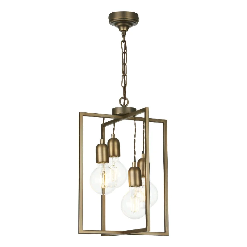 Track lighting for creating a focal pointChiswick Four Light Pendant in Antique Brass