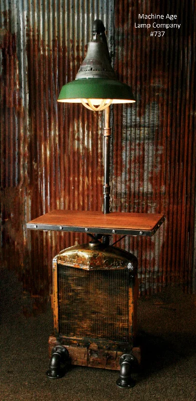 Industrial Task Lighting for Precision WorkstationsSteampunk Industrial Minneapolis Moline Farm Tractor Floor Table Stand Lamp - #737 - SOLD