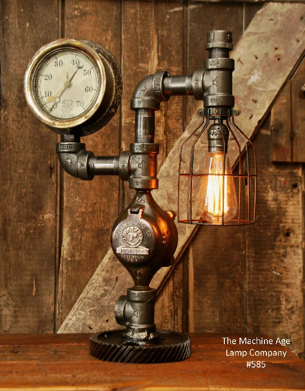 Explosion - Proof Industrial Lighting for Hazardous LocationsMachine Age Steampunk Steam Gauge Lamp #585