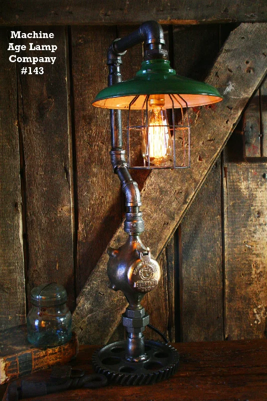 Adjustable Industrial Lighting for Flexible IlluminationAntique Steampunk Industrial Lamp #144 - SOLD