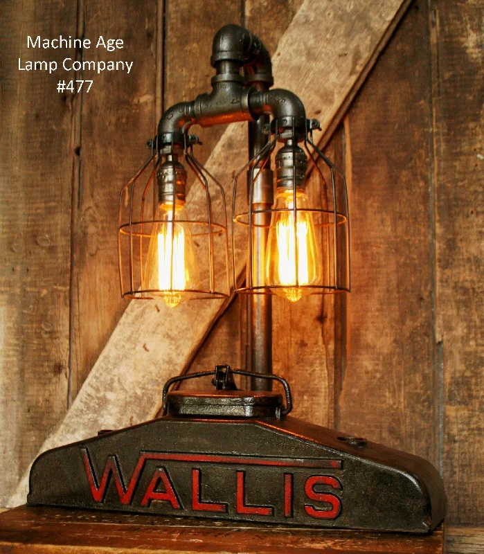 Industrial Lighting for Woodworking FactoriesAntique Industrial Wallis Tractor Farm Radiator Lamp #477