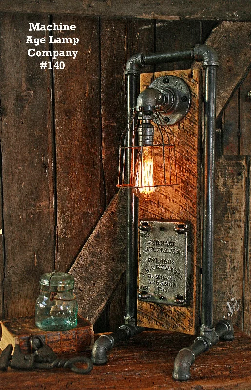 Color - Tunable Industrial Lighting for Special ApplicationsSteampunk Industrial Lamp Antique Boiler Door - #140 SOLD