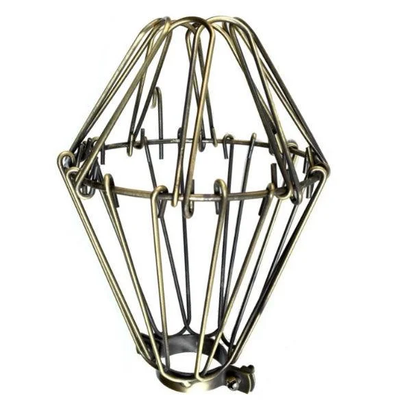 Large size Edison light bulbs for statement piecesAntique Brass Small Wire Lamp Guard - Cage