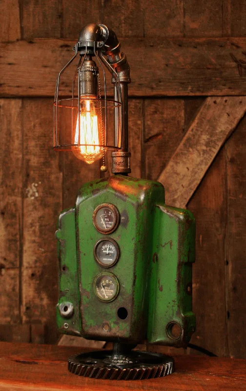 Shock - Resistant Industrial Lighting for Vibrating Machinery AreasSteampunk Lamp, Machine Age Lamp, John Deere Tractor Dash Farm - #97 - SOLD