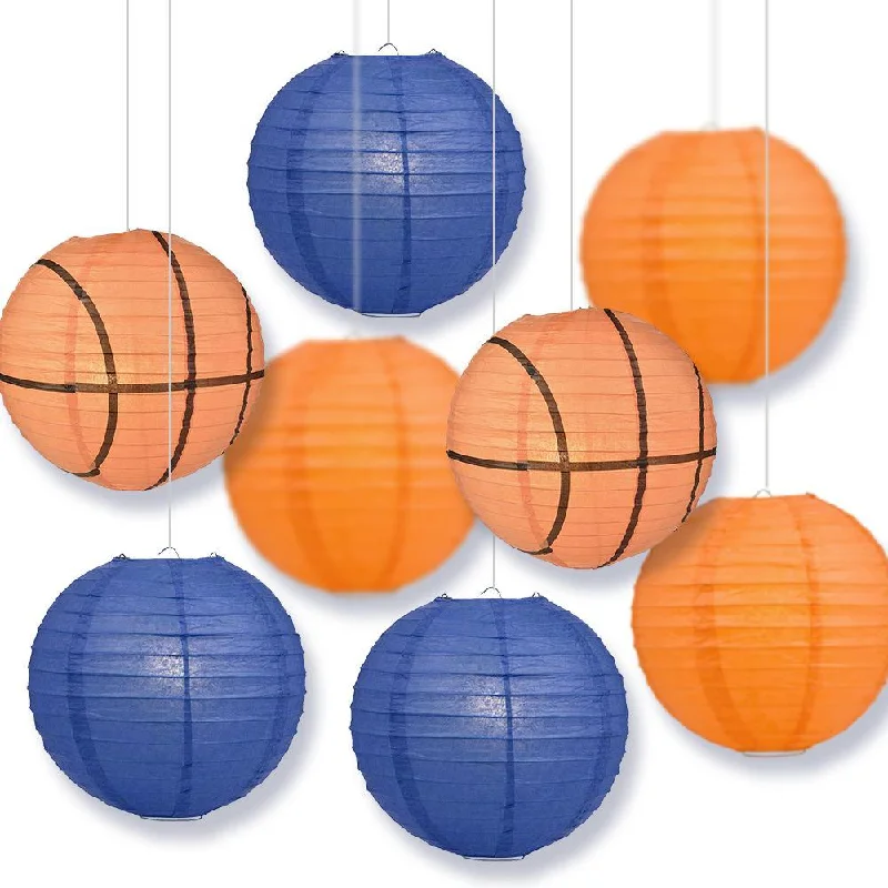 Mercury glass Edison light bulbsAlabama College Basketball 14-inch Paper Lanterns 8pc Combo Party Pack - Persimmon Orange, Dark Blue