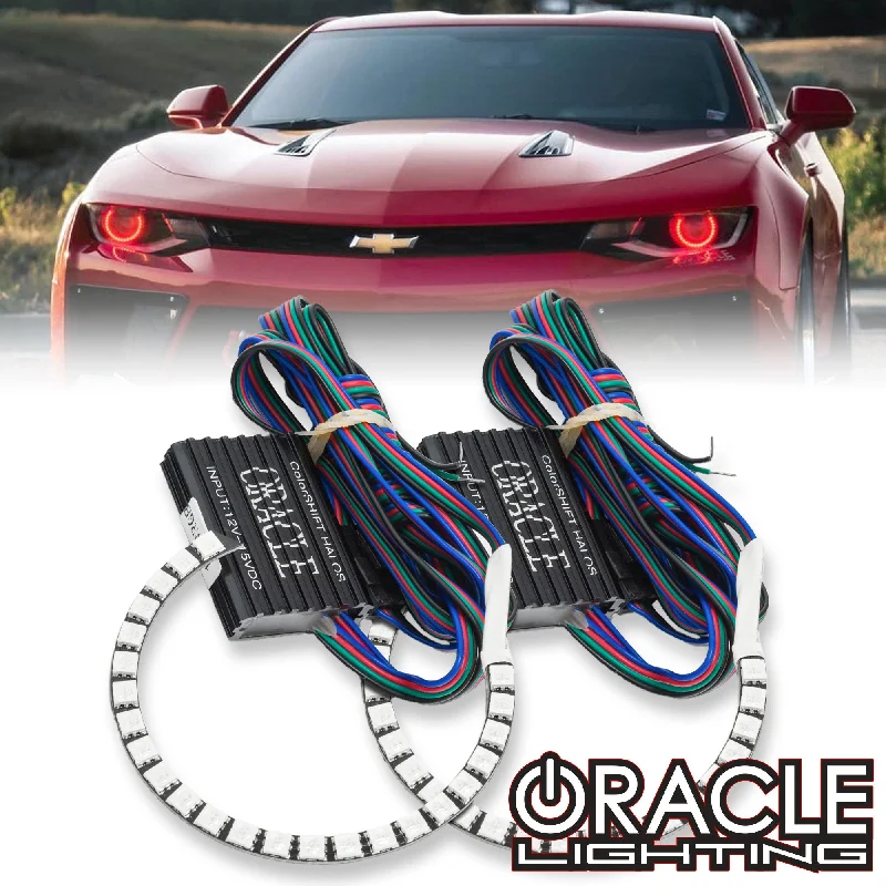 Track lighting with a long - lasting lifespanORACLE Lighting 2019+ Chevrolet Camaro ZL1 LED ColorSHIFT Projector Halo Kit