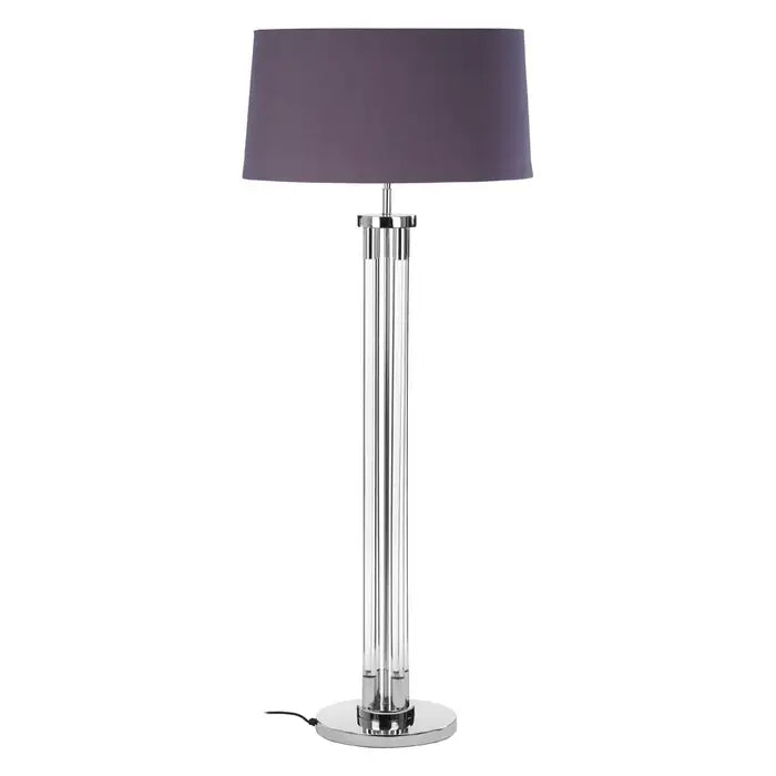 Wireless track lighting for easy installationSkyla Tall Acrylic And Tubular Base Floor Lamp