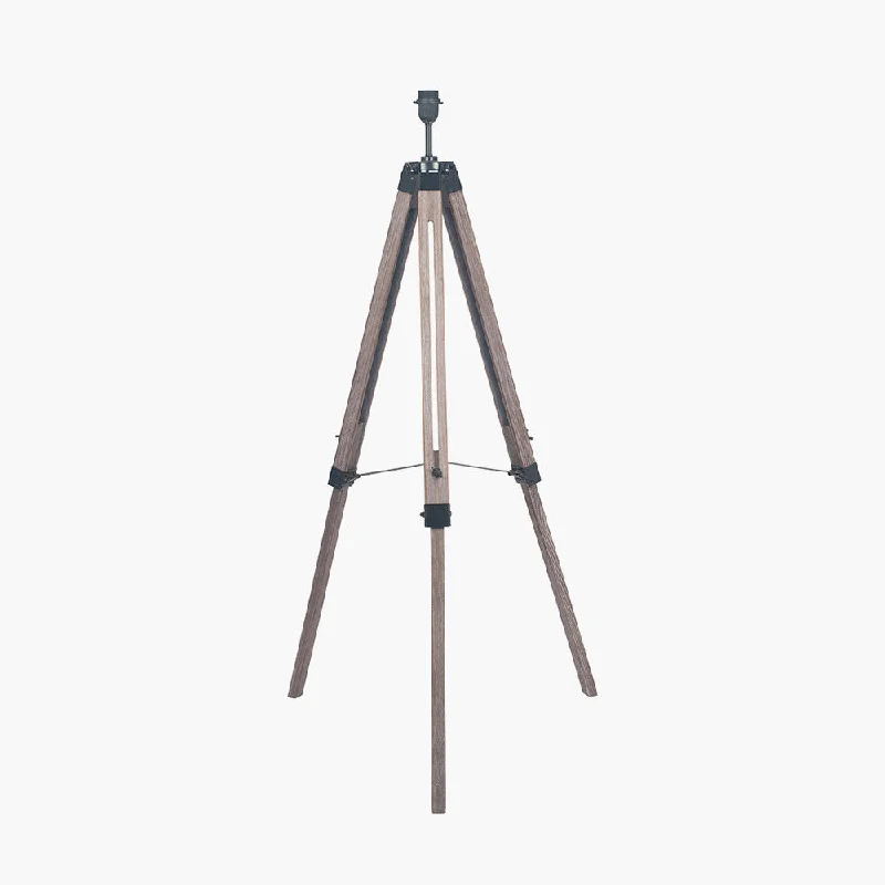 Smart track lighting with voice controlWindsor Wooden Tripod Floor Lamp