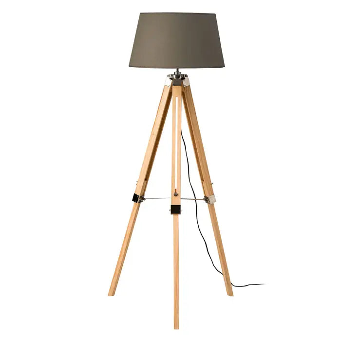 Track lighting with multiple heads for flexibilityBrook Tripod Grey Shade Floor Lamp