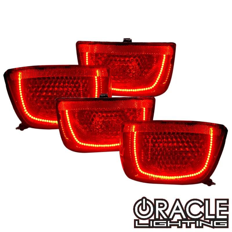 Track lighting with colored glass accentsORACLE Lighting 2010-2013 Chevrolet Camaro ORACLE Pre-Assembled Tail Lights - Non RS - Afterburner 2.0