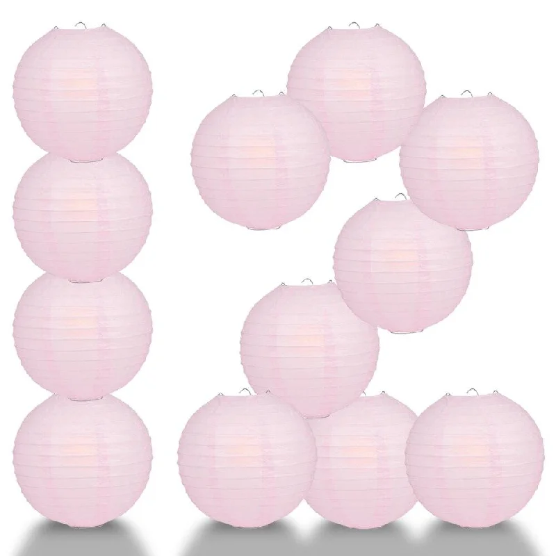 Antique Edison light bulbs with carbon filamentsBULK PACK (12) 24" Pink Round Paper Lantern, Even Ribbing, Chinese Hanging Wedding & Party Decoration