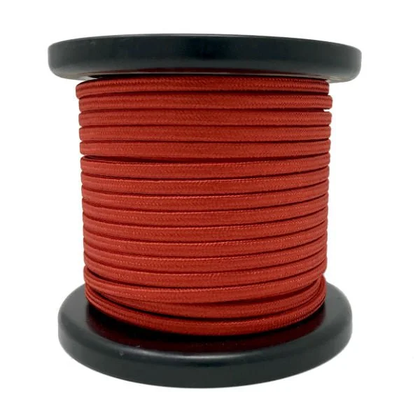 Filament style LED Edison light bulbsRed Cloth-Covered Parallel Wire - 100 foot spool