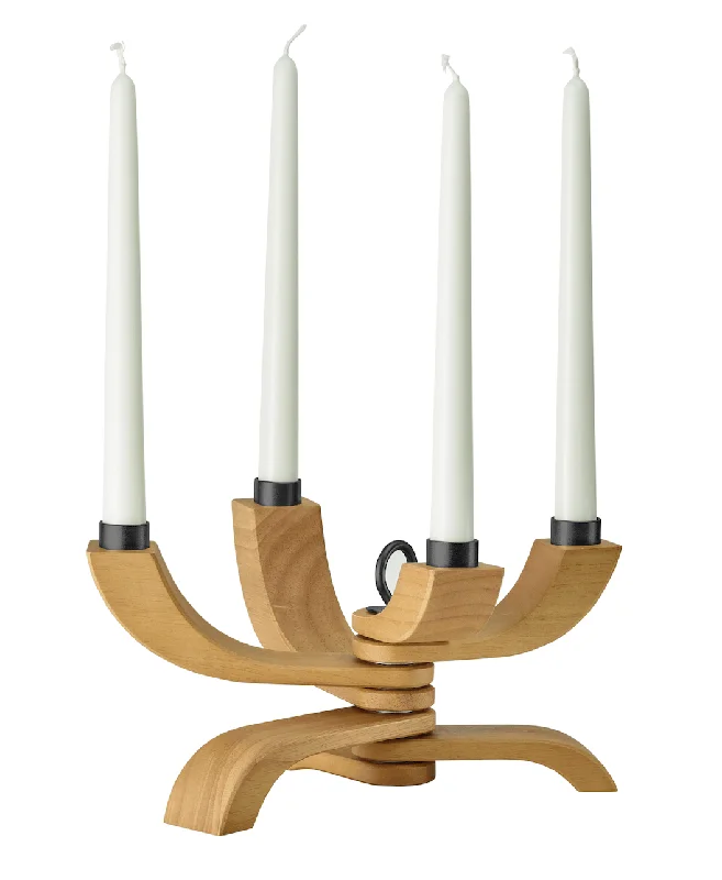 metal wall lamps with a matte black finish for a sleek and modern lookNordic Light Foldable Candelabra