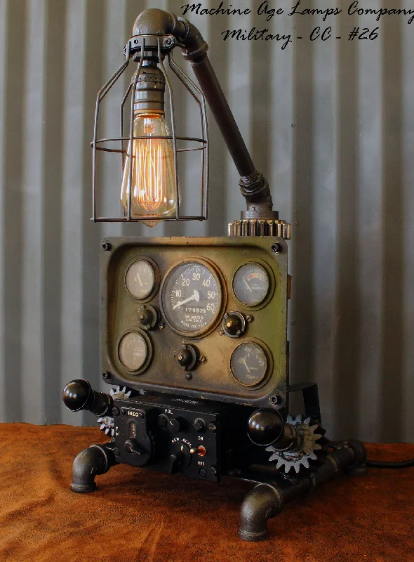 Industrial Lighting for Furniture FactoriesSteampunk Machine Age Aviation Lamp Willys Jeep Military Air Plane #CC26 ON HOLD