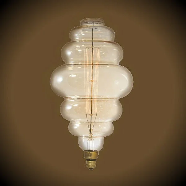 Dimmable LED Edison globe light bulbsMega Nostalgic Bee Hive Light Bulb - 15.5 in. Length