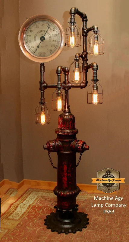 Industrial Lighting for Automotive Manufacturing PlantsSteampunk Industrial Antique Fire Hydrant Floor Lamp, #383