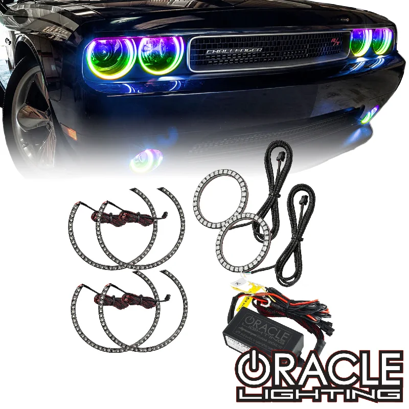 Smart track lighting with voice controlORACLE Lighting 2008-2014 Dodge Challenger Dynamic ColorSHIFT Surface Mount Headlight & Fog Light Halo Kit - COMBO