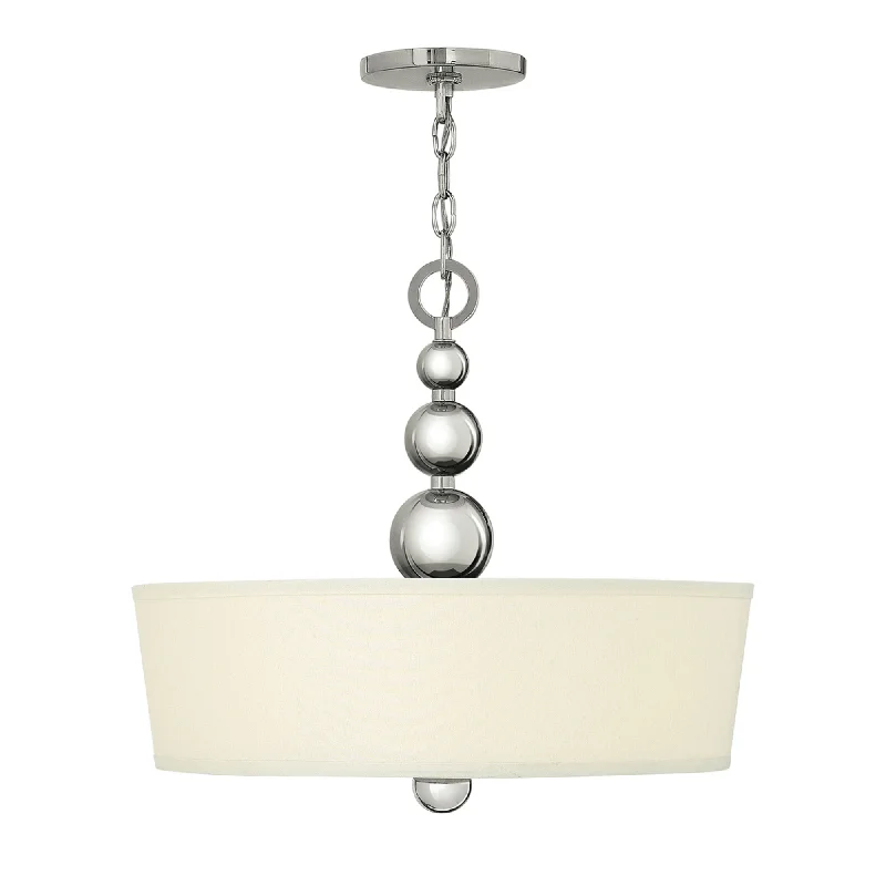 Smart track lighting with voice controlZelda 3 Light Pendant – Polished Nickel/Vintage Brass