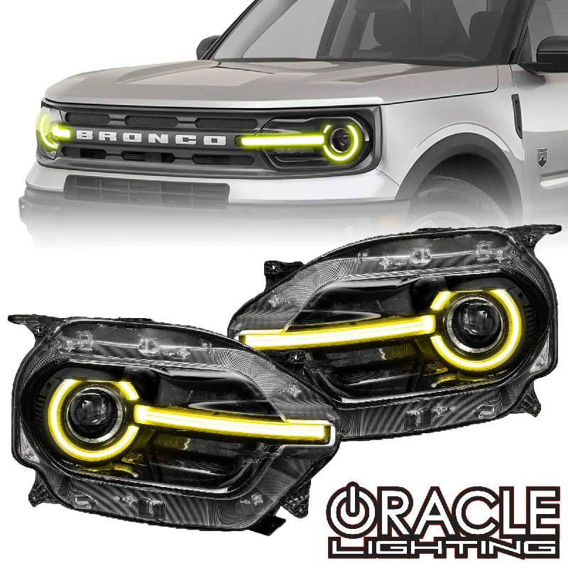 High - lumen track lighting for bright spacesORACLE Lighting 2021-2024 Ford Bronco Sport ColorSHIFT RGB+W Headlight DRL + Halo Upgrade