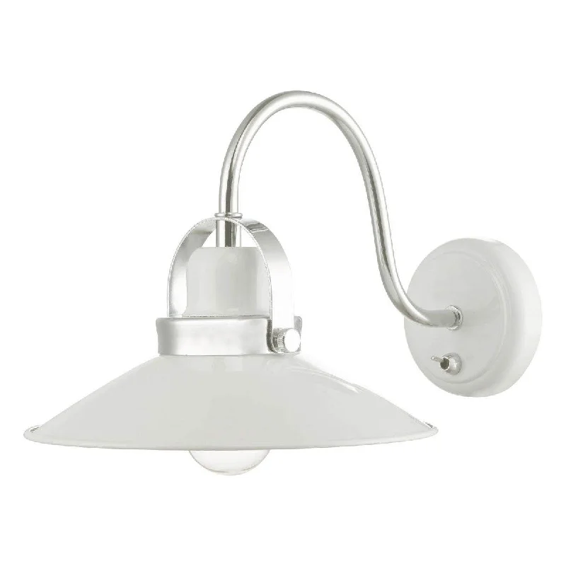 Track lighting for accentuating artworksLiden Wall Light White And Polished Chrome