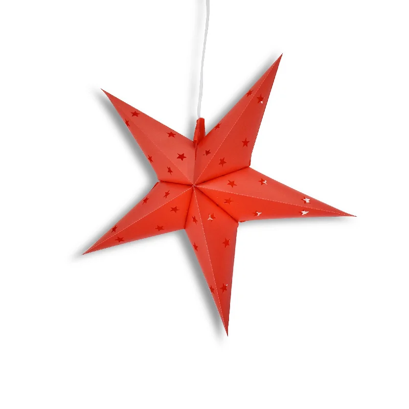 60 watt Edison style light bulbsBLOWOUT 20" Red Weatherproof Star Lantern Lamp, Hanging Decoration