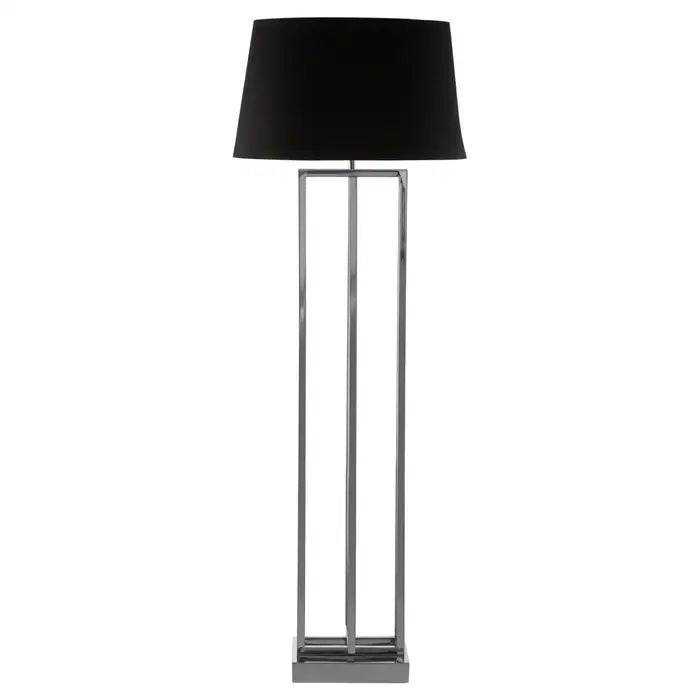 Track lighting for illuminating dining tablesLuminaire Nickel Finish Rectangular Floor Lamp