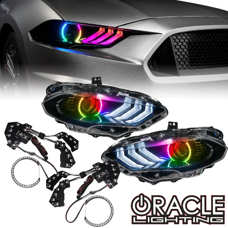 Track lighting for high - ceiling spacesORACLE Lighting 2018-2022 Ford Mustang Dynamic ColorSHIFT DRL Upgrade w/Halo Kit & Sequential Turn Signal