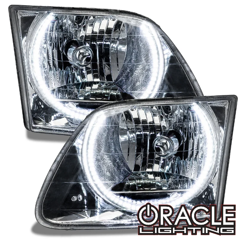 Commercial - grade track lighting for storesORACLE Lighting 1997-2003 Ford F-150/F-250 Super Duty Pre-Assembled Halo Headlights - Chrome Housing