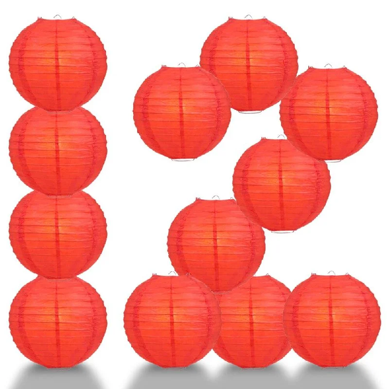 60 watt Edison style light bulbsBULK PACK (12) 20" Red Round Paper Lantern, Even Ribbing, Chinese Hanging Wedding & Party Decoration