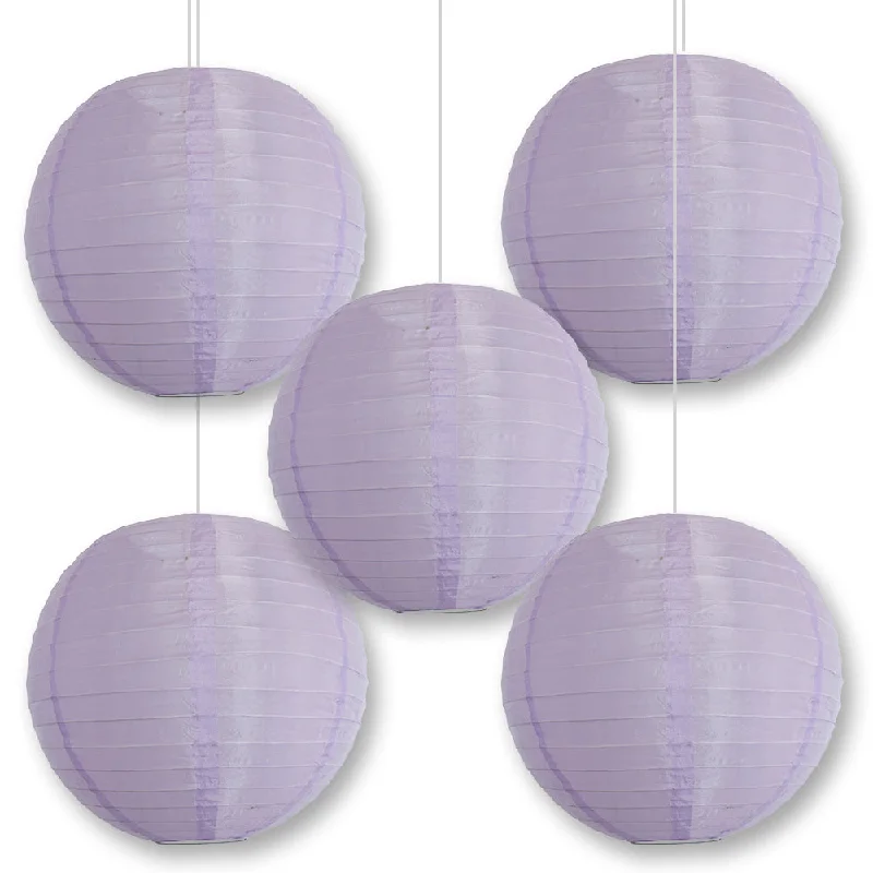 Edison light bulbs with antique finishBLOWOUT 5-PACK 30" Light Purple Jumbo Shimmering Nylon Lantern, Even Ribbing, Durable, Dry Outdoor Hanging Decoration