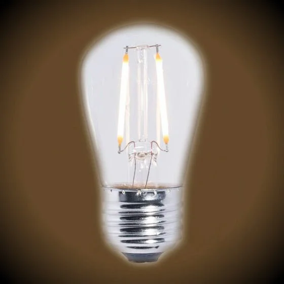 Smart dimmable Edison light bulbs for smart homesStandard LED Filament S14 Shape Bulb - 2 Watt