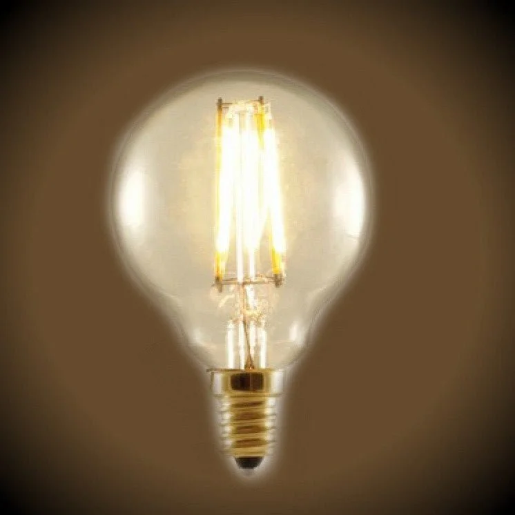 Edison style vintage light bulbsNostalgic LED Filament G16 Globe Light Bulb - 2.5 Watt - UL Listed