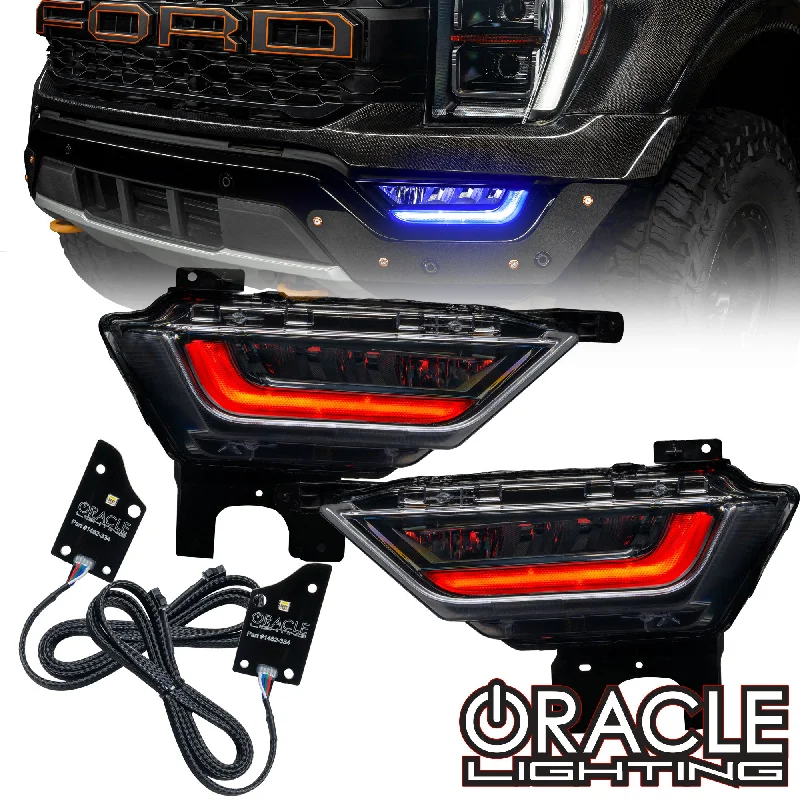 Track lighting for illuminating walkwaysORACLE Lighting 2021-2023 Ford F-150 ColorSHIFT RGB+W Fog Light DRL Upgrade Kit