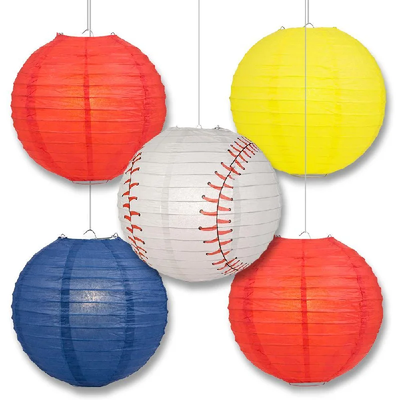 Edison light bulbs for table lampsSt Louis Pro Baseball 14-inch Paper Lanterns 5pc Combo Party Pack - Red, Navy Blue & Yellow