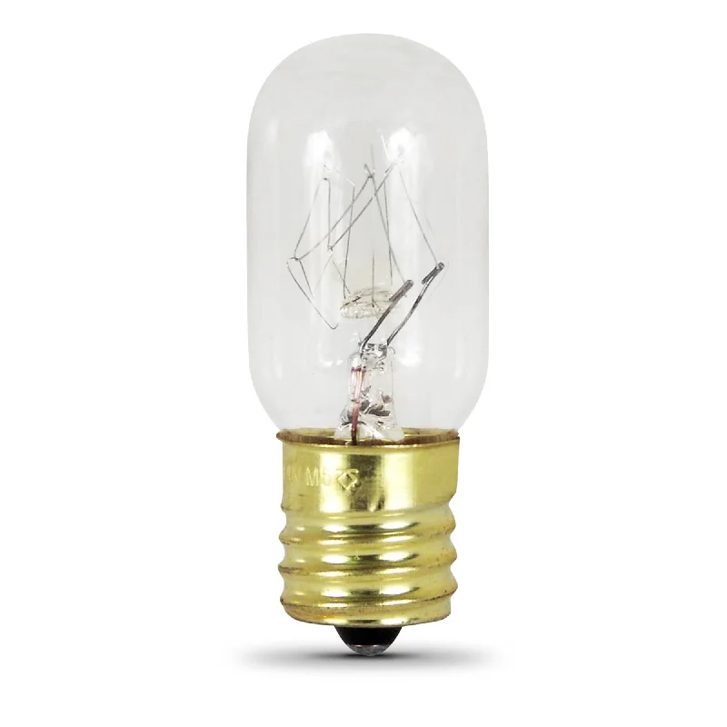 Edison light bulbs for pendant lights15W Soft White (2700K) T7 E17 Base Dimmable Incandescent Bulb