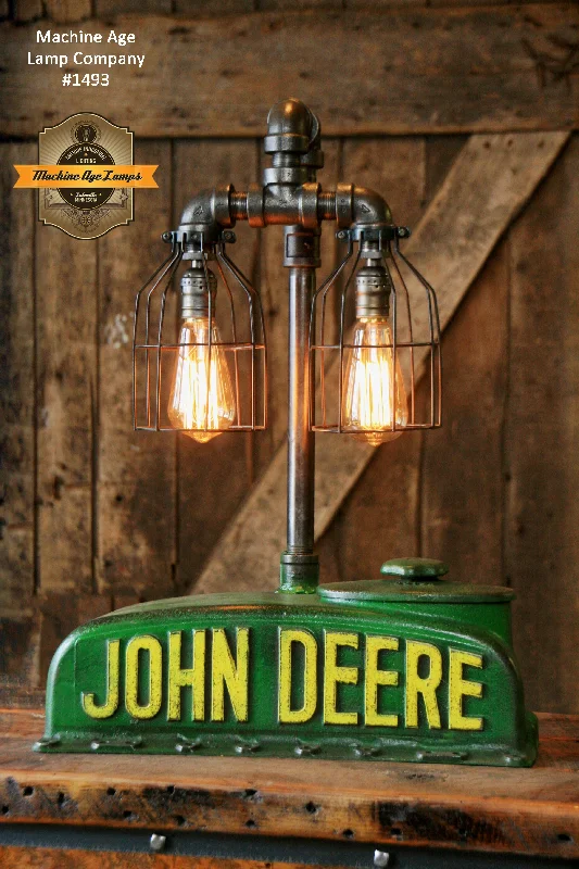 Industrial Lighting for Electronics ManufacturingSteampunk Industrial  Lamp, Antique John Deere "A" Farm Tractor - #1493