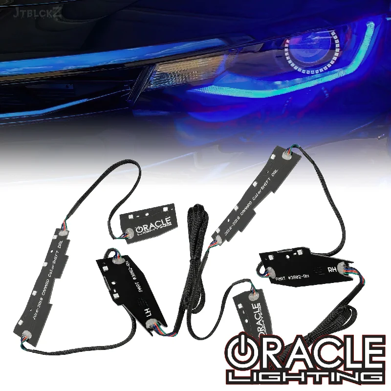 Track lighting with a minimalist track designORACLE Lighting 2019+ Chevrolet Camaro ZL1 ColorSHIFT RGB+W Headlight DRL Upgrade Kit