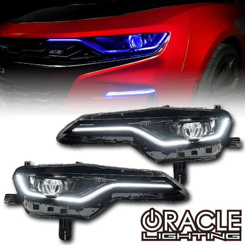 Track lighting for enhancing the architectureORACLE Lighting 2019-2024 Chevrolet Camaro SS/RS ColorSHIFT RGBW+A Headlight DRL Upgrade Kit