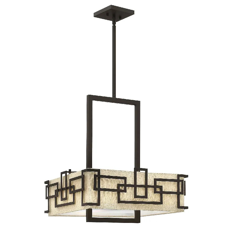 Energy - efficient track lighting fixturesLanza 3 Light Pendant - Oil Rubbed Bronze E27