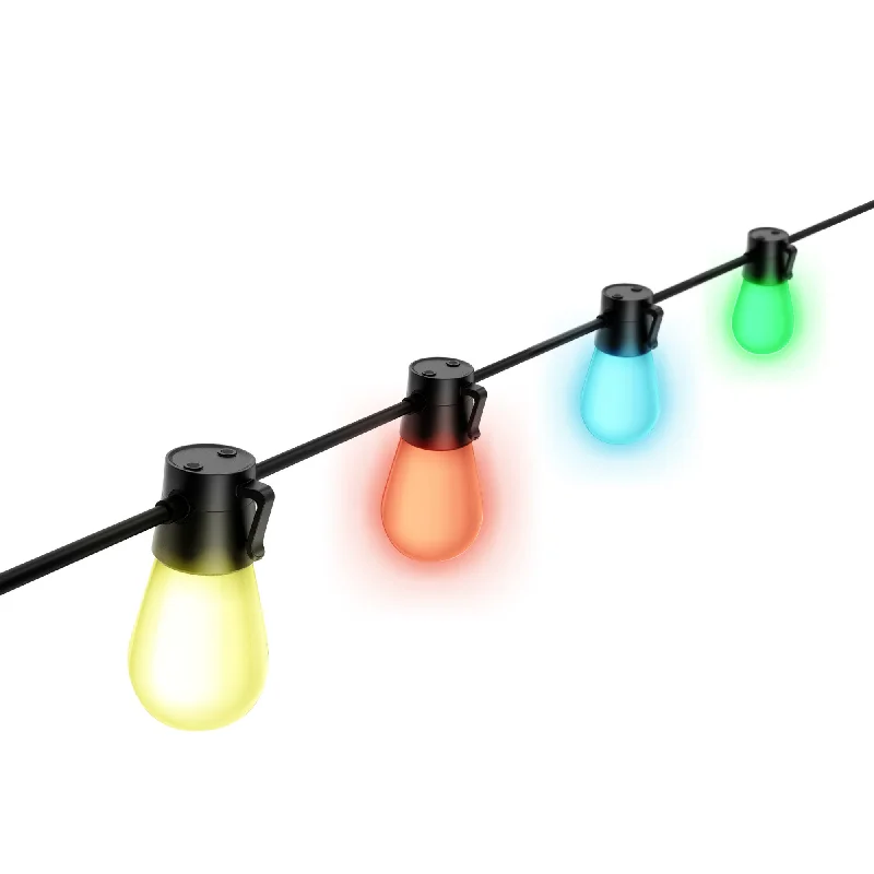 Vintage inspired LED Edison light bulbs24 ft. Color Changing Smart LED String Lights