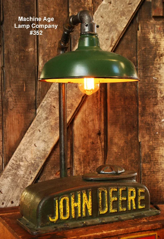 Industrial Lighting for Electronics ManufacturingSteampunk Industrial Lamp, Antique John Deere Farm Tractor B - # sold