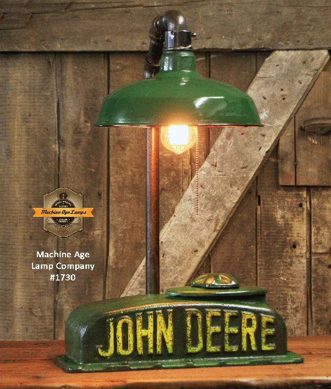 Industrial Lighting for Woodworking FactoriesSteampunk Industrial Lamp, Antique John Deere Farm Tractor "B" Lamp #1730