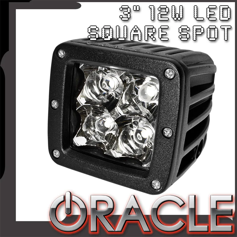 Track lighting for museums and galleriesORACLE Off-Road 3" 12W LED Square Spot Light - CLEARANCE