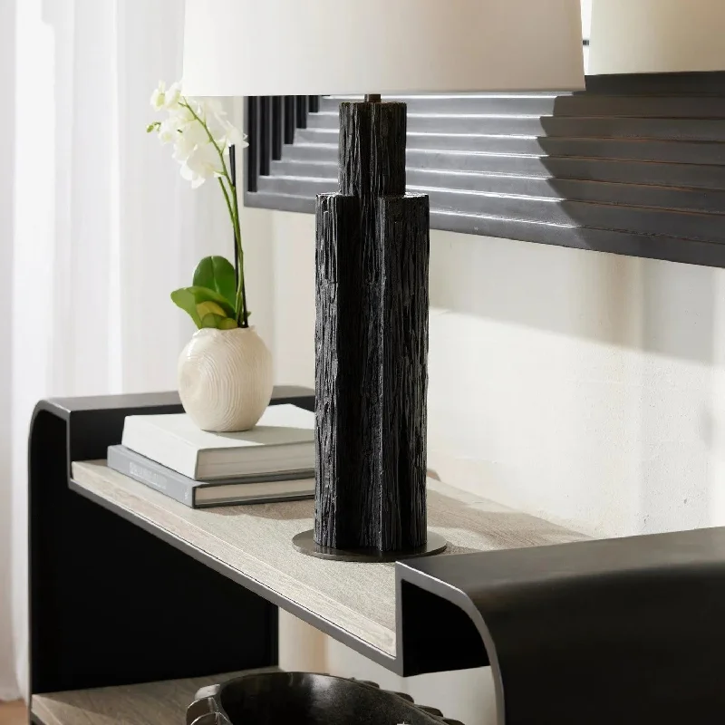 Track lighting with a decorative track designEris Table Lamp