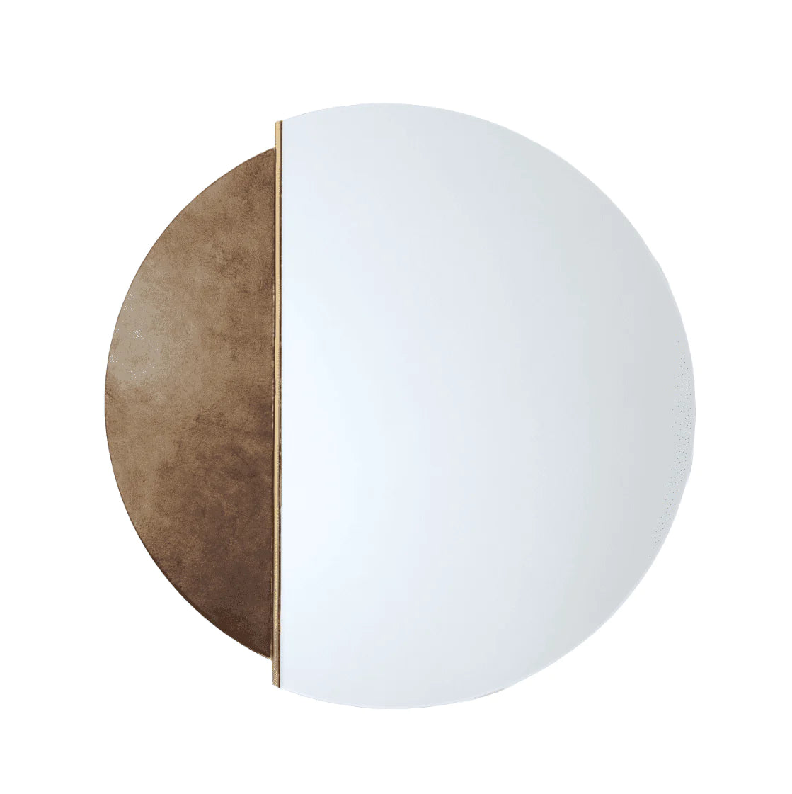 Track lighting with frosted glass shadesGenevieve Round Mirror - Gold Finish